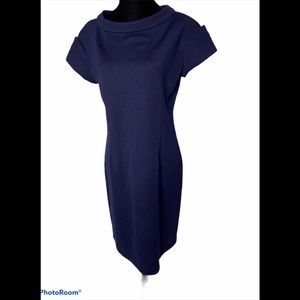 St John navy fitted dress size 8 made in USA